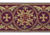 Picture of Galloon Golden Thread Gerbera H. cm 9 (3,5 inch) Polyester and Acetate Fabric White Yellow Light blue Brown Rosewood Violet Red Red Crimson White Gold White Havana Trim Orphrey Banding for liturgical Vestments 