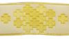 Picture of Galloon Golden Thread Modular crosses H. cm 9 (3,5 inch) Polyester and Acetate Fabric Yellow White Yellow Red Crimson White Gold White Pink Antique Gold Trim Orphrey Banding for liturgical Vestments 