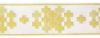 Picture of Galloon Golden Thread Modular crosses H. cm 9 (3,5 inch) Polyester and Acetate Fabric Yellow White Yellow Red Crimson White Gold White Pink Antique Gold Trim Orphrey Banding for liturgical Vestments 