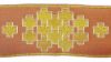 Picture of Galloon Golden Thread Modular crosses H. cm 9 (3,5 inch) Polyester and Acetate Fabric Yellow White Yellow Red Crimson White Gold White Pink Antique Gold Trim Orphrey Banding for liturgical Vestments 