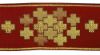 Picture of Galloon Golden Thread Modular crosses H. cm 9 (3,5 inch) Polyester and Acetate Fabric Red Celestial Olive Green Violet Trim Orphrey Banding for liturgical Vestments 