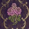 Picture of Flowery Lampas (Lampasso) Rose Garden H. cm 160 (63 inch) Lurex Fabric Red Violet White Olive Green Ancient Pink Purple for liturgical Vestments