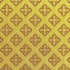 Picture of Drape Crosses Rhombs H. cm 160 (63 inch) Yellow Gold Polyester Viscose Fabric for liturgical Vestments