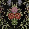 Immagine di Lampasso floreale Giardino H. cm 160 (63 inch) Lurex Rosso Nero Bianco Blu Tessuto per Paramenti liturgici