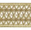 Picture of Agremano Braided Trim Gold braided net H. cm 9,5 (3,74 inch) Viscose Polyester Border Edge Trimming for liturgical Vestments