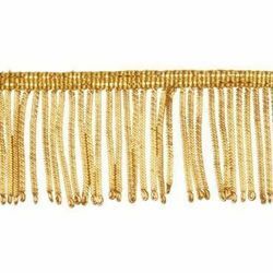 Immagine di Frangia Canuttiglia oro 300 Vermiglioni H. cm 5 (2,0 inch) filato metallico Viscosa Passamaneria per Paramenti Sacri 