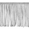 Picture of Fringe Trim Bullion 260 Silver threads H. cm 10 (3,9 inch) Metallic thread Viscose Passementerie for liturgical Vestments