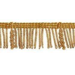 Picture of Bullion Fringe Trim Gold H. cm 3 (1,2 inch) Metallic thread Viscose Passementerie for liturgical Vestments