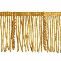 Immagine di Frangia Canuttiglia operata oro H. cm 7 (2,8 inch) filato metallico Viscosa Passamaneria per Paramenti Sacri 