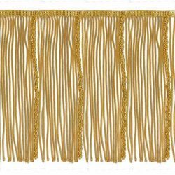 Immagine di Frangia Canuttiglia operata oro H. cm 19 (7,5 inch) filato metallico Viscosa Passamaneria per Paramenti Sacri 