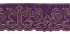 Immagine di Pizzo raso Croce H. cm 12,5 (4,9 inch) puro Poliestere Rosso Viola Avorio Ricamo Merletto Bordo Bordura per Paramenti