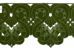 Immagine di Pizzo intagliato raso H. cm 16 (6,3 inch) Viscosa Poliestere Rosso Verde Viola Avorio Ricamo Merletto Bordo Bordura per Paramenti