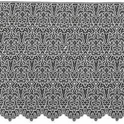 Picture of Fillet Dot Lace macramè H. cm 70 (27,6 inch) Viscose and Polyester White Lacework Edging for liturgical Vestments 