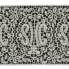 Picture of Lace JHS symbol H. cm 12 (4,7 inch) Viscose and Polyester Ivory White Lacework Edging for liturgical Vestments 