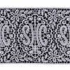 Picture of Lace JHS symbol H. cm 12 (4,7 inch) Viscose and Polyester Ivory White Lacework Edging for liturgical Vestments 