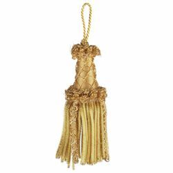Picture of Bullion Tassel Gold cm 8 (3,1 inch) Metallic thread and Viscose for liturgical Vestments