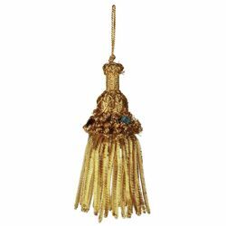 Picture of Bullion Tassel Gold cm 9 (3,5 inch) Metallic thread and Viscose for liturgical Vestments