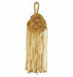 Picture of Bullion Tassel Gold cm 14 (5,5 inch) Metallic thread and Viscose for Cope Pluviale and liturgical Vestments