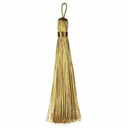 Picture of Cord Band Tassel Gold cm 10 (3,9 inch) Metallic thread and Viscose for liturgical Vestments