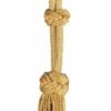 Picture of Cord Tassel tripolin gold and Solomon knot 1 pass-through Cotton blend Gold for pectoral Cross and liturgical Vestments