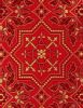 Picture of Byzantine Lampas (Lampasso) geometric H. cm 160 (63 inch) Polyester Acetate Fabric Red Yellow Gold Violet Green Flag White for liturgical Vestments