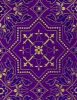 Picture of Byzantine Lampas (Lampasso) geometric H. cm 160 (63 inch) Polyester Acetate Fabric Red Yellow Gold Violet Green Flag White for liturgical Vestments