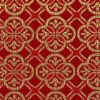 Picture of Lampas (Lampassetto) Daisy H. cm 160 (63 inch) Acetate Polyester Fabric Red Olive Green Yellow Gold Violet for liturgical Vestments