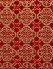 Picture of Lampas (Lampassetto) Daisy H. cm 160 (63 inch) Acetate Polyester Fabric Red Olive Green Yellow Gold Violet for liturgical Vestments