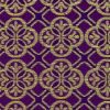 Picture of Lampas (Lampassetto) Daisy H. cm 160 (63 inch) Acetate Polyester Fabric Red Olive Green Yellow Gold Violet for liturgical Vestments