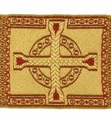 Picture of Galloon Golden Thread Cross H. cm 9 (3,5 inch) Cotton blend Fabric Trim Orphrey Banding for liturgical Vestments 