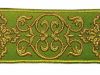 Immagine di Gallone Filo oro Croce Ortodossa cornice H. cm 9 (3,5 inch) Poliestere Acetato Rosso Celeste Verde Viola Tessuto per Paramenti liturgici