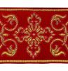 Immagine di Gallone Filo oro Croce Ortodossa cornice H. cm 9 (3,5 inch) Poliestere Acetato Giallo Zecchino Bianco/Giallo Rosso/Cremisi Bianco/Oro Bianco/Rosa/Oro Antico Tessuto per Paramenti liturgici