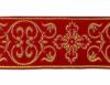 Immagine di Gallone Filo oro Croce Ortodossa cornice H. cm 9 (3,5 inch) Poliestere Acetato Giallo Zecchino Bianco/Giallo Rosso/Cremisi Bianco/Oro Bianco/Rosa/Oro Antico Tessuto per Paramenti liturgici