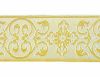 Immagine di Gallone Filo oro Croce Ortodossa cornice H. cm 9 (3,5 inch) Poliestere Acetato Giallo Zecchino Bianco/Giallo Rosso/Cremisi Bianco/Oro Bianco/Rosa/Oro Antico Tessuto per Paramenti liturgici