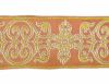 Immagine di Gallone Filo oro Croce Ortodossa cornice H. cm 9 (3,5 inch) Poliestere Acetato Giallo Zecchino Bianco/Giallo Rosso/Cremisi Bianco/Oro Bianco/Rosa/Oro Antico Tessuto per Paramenti liturgici