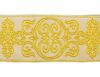 Immagine di Gallone Filo oro Croce Ortodossa cornice H. cm 9 (3,5 inch) Poliestere Acetato Giallo Zecchino Bianco/Giallo Rosso/Cremisi Bianco/Oro Bianco/Rosa/Oro Antico Tessuto per Paramenti liturgici