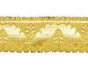 Picture of Galloon Gold ribbon H. cm 4 (1,6 inch) Metallic thread Fabric high content of Gold Trim Orphrey Banding for liturgical Vestments 