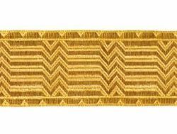 Picture of Galloon Gold Broken Sticks H. cm 4 (1,6 inch) Cotton blend Fabric Trim Orphrey Banding for liturgical Vestments 