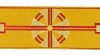 Picture of Galloon Cross H. cm 8 (3,1 inch) Viscose and Polyester Fabric Red Celestial Olive Green Violet Yellow Green Flag Ivory Bordeaux Trim Orphrey Banding for liturgical Vestments 