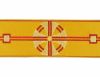 Picture of Galloon Cross H. cm 8 (3,1 inch) Viscose and Polyester Fabric Red Celestial Olive Green Violet Yellow Green Flag Ivory Bordeaux Trim Orphrey Banding for liturgical Vestments 