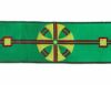 Picture of Galloon Cross H. cm 8 (3,1 inch) Viscose and Polyester Fabric Red Celestial Olive Green Violet Yellow Green Flag Ivory Bordeaux Trim Orphrey Banding for liturgical Vestments 