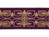 Picture of Orphrey Banding Fabric Cross H. cm 18 (7,1 inch) Polyester Acetate Red Celestial Olive Green Violet White White Pink Antique Gold Ivory Bordeaux for liturgical Vestments 