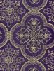 Picture of Byzantine Lampas (Lampasso) H. cm 160 (63 inch) Lurex Fabric Red Celestial Olive Green Yellow Gold Violet for liturgical Vestments