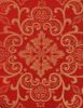 Picture of Filigree Sable Damask Capital H. cm 160 (63 inch) Acetate Viscose Fabric Red Olive Green Violet Ivory for liturgical Vestments