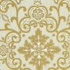 Picture of Filigree Sable Damask Capital H. cm 160 (63 inch) Acetate Viscose Fabric Red Olive Green Violet Ivory for liturgical Vestments