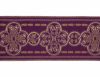 Immagine di Stolone bizantino Filo oro Anelli incrociati H. cm 18 (7,1 inch) Poliestere Acetato Rosso Celeste Verde Viola Giallo Zecchino Bianco Avorio/Bordeaux Tessuto per Paramenti liturgici