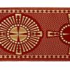 Picture of Orphrey Banding Fabric Gold Cross H. cm 18 (7,1 inch) Lurex Red Celestial Olive Green Violet White for liturgical Vestments 