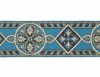 Picture of Byzantine Galloon H. cm 8 (3,1 inch) Viscose and Polyester Fabric Black Red White Yellow Light blue Brown Rosewood Black Dark Green Black Brown Ivory Bordeaux Green Oasis Trim Orphrey Banding for liturgical Vestments 