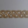 Picture of Agremano Braided Trim gold chain H. cm 3,5 (1,4 inch) Metallic thread and Viscose Border Edge Trimming for liturgical Vestments