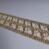 Picture of Agremano Braided Trim Gold braided net H. cm 5 (2,0 inch) Viscose Polyester Border Edge Trimming for liturgical Vestments